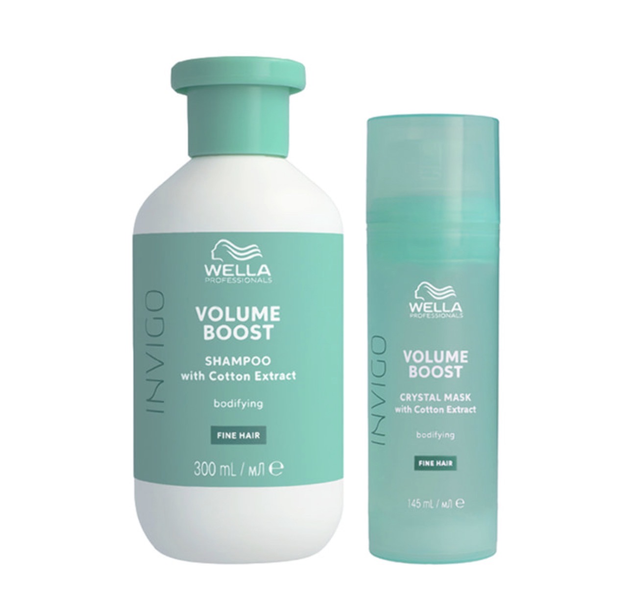 Wella Professionals Invigo Volume Boost Kit – Shampoo 300ml & Crystal Mask 145ml