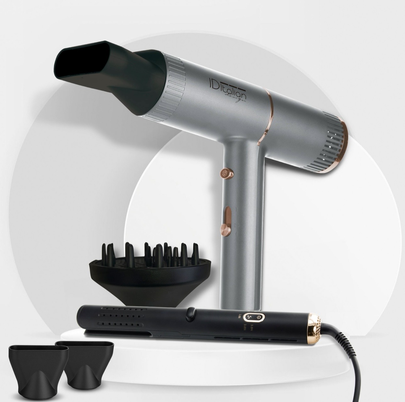 Air Boss Hair Dryer & Cyclone Sapphire Styler – Professional Power & Car